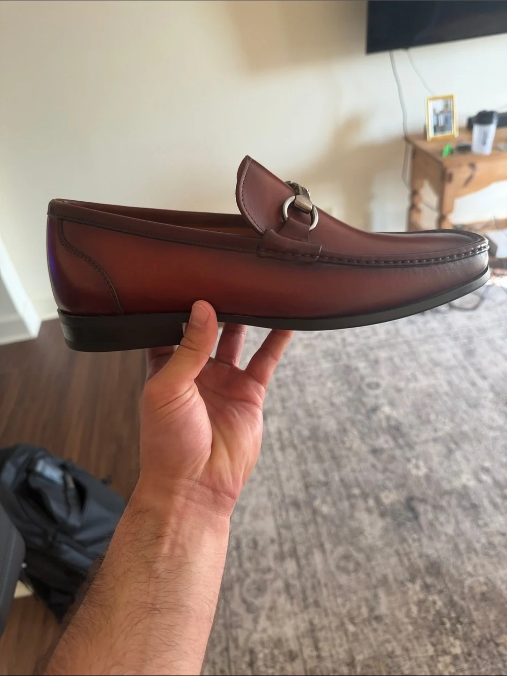 Magnanni Black Shoe Box with GENTRY Brandy Label